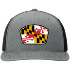 Custom leather patch hats with all state flag designs