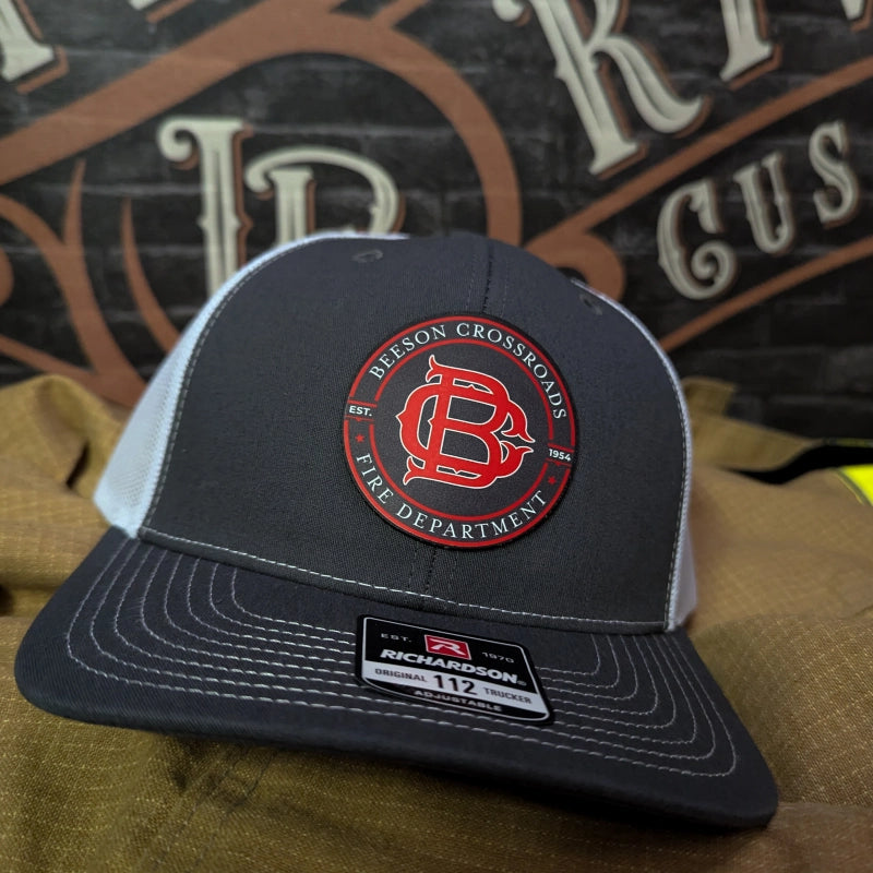station logo firefighter hat inspired by firehouse life