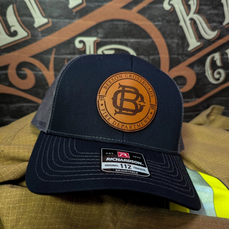 firefighter hat designed around station identity