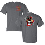 Stretch or Die Tee built for station life featuring skull and hose graphic durable print and breathable comfort