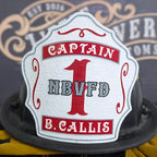 Custom Deuce firefighter helmet shield built firefighter tough