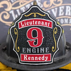 The Deuce firefighter helmet shield traditional profile