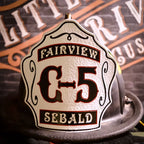 Custom Deuce firefighter helmet shield gear for fireground