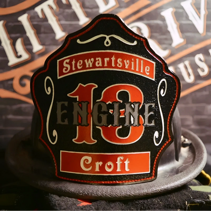 The Deuce firefighter helmet shield professional finish