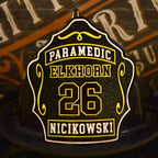 Custom Deuce firefighter helmet shield handmade to order