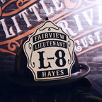 Durable leather three rocker custom helmet shield