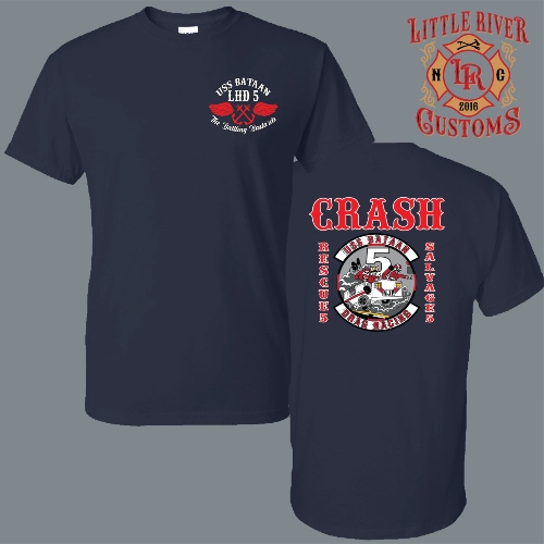 uss bataan lhd 5 crash crew firefighter shirt