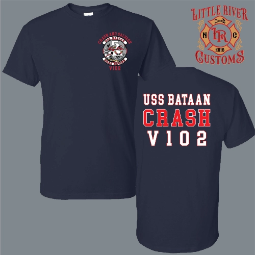 uss bataan v102 flight deck firefighter shirt