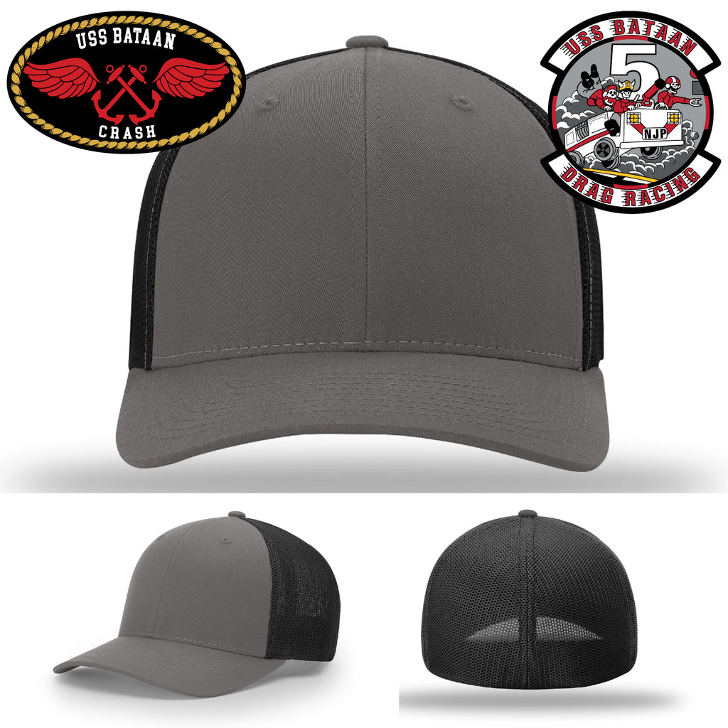 USS Bataan Navy pride hat with handcrafted leather patch