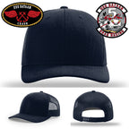 USS Bataan Crash Crew Navy leather patch hat
