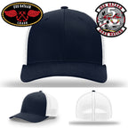 USS Bataan crew hat with genuine leather patch