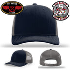 USS Bataan Drag Racer hat with sharp leather detail