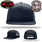 USS Bataan Crash Crew rate design leather patch hat
