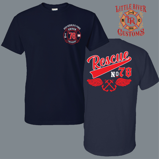 USS Gerald R Ford Crash Fire Rescue 78 firefighter shirt