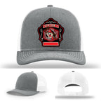 Firefighter hat with Western Taney Station 1 department patch
