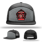 Custom leather firefighter hat honoring Western Taney Station 1