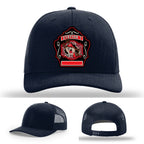 Station 1 fire department hat from Western Taney with leather patch