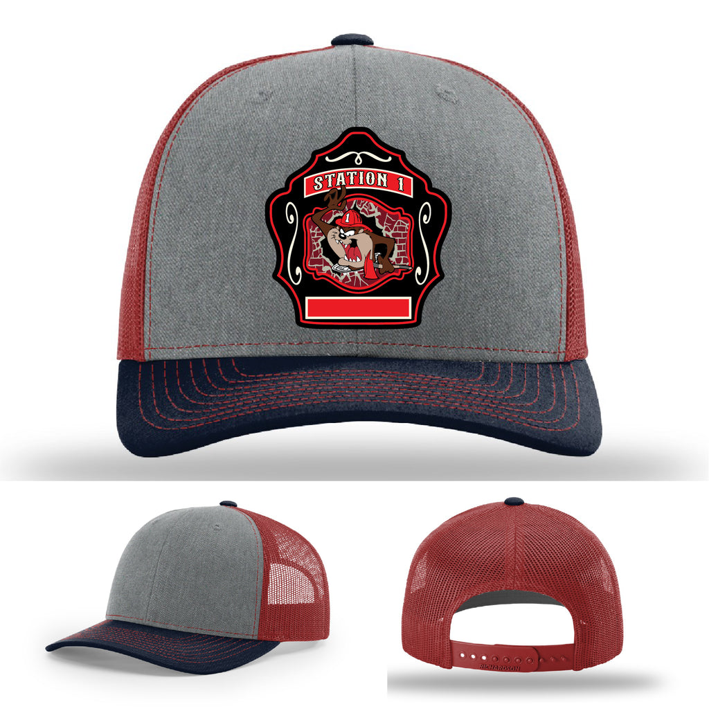 Station 1 firefighter patch hat built for Western Taney crews