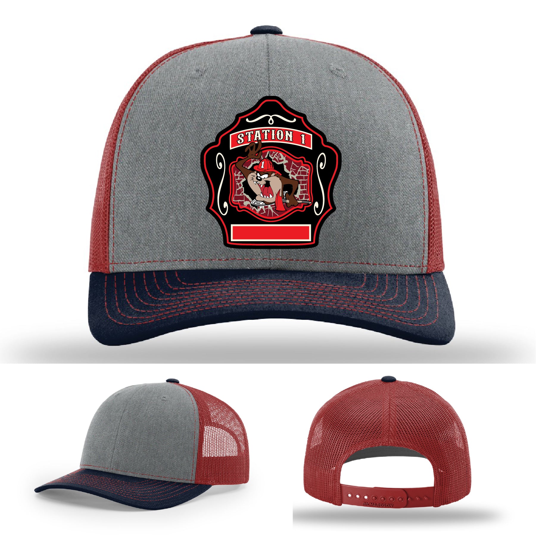 Station 1 firefighter patch hat built for Western Taney crews