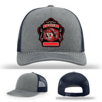 Western Taney Station 1 firefighter hat custom patch design
