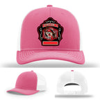 Firefighter station pride hat with Western Taney Station 1 patch
