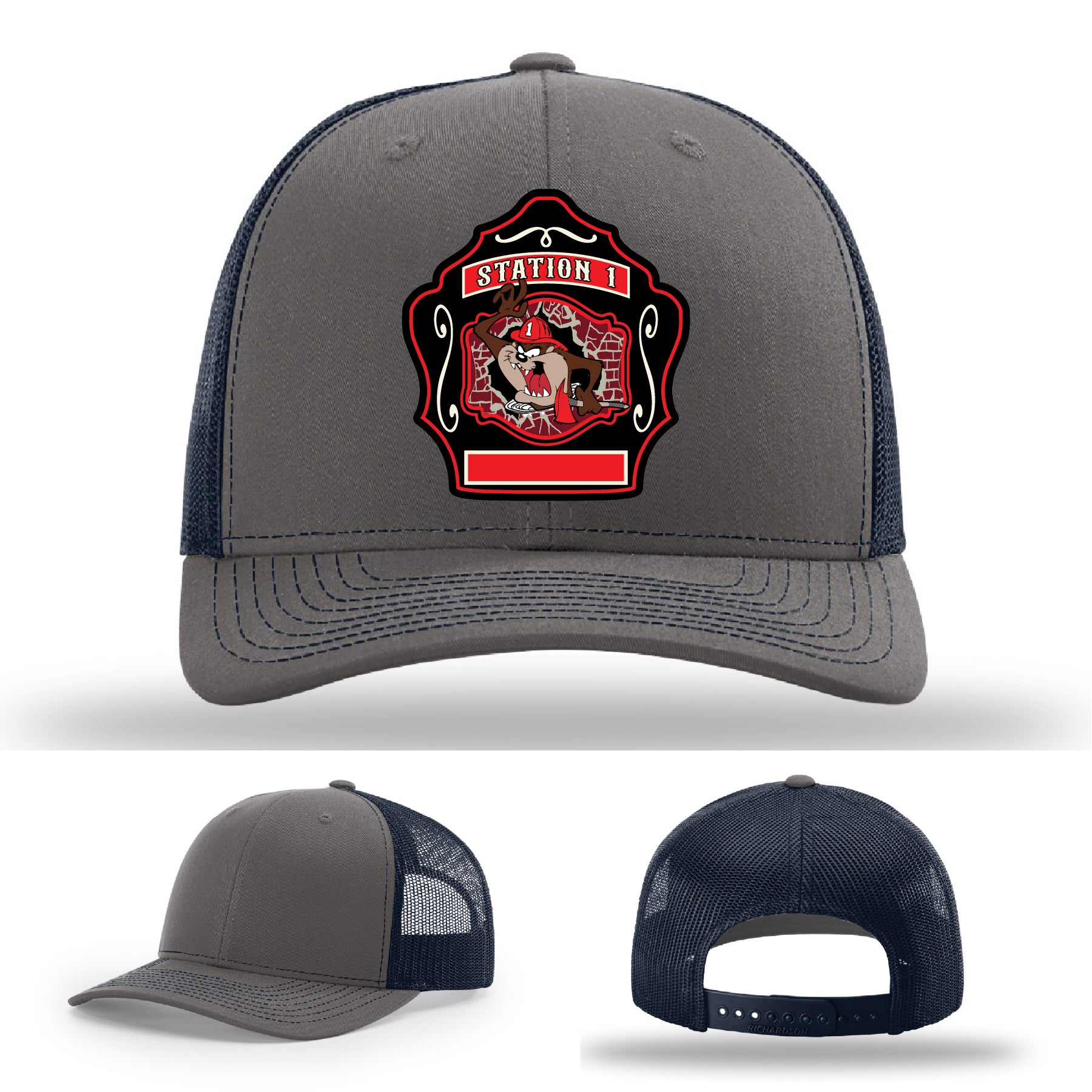 Custom Station 1 firefighter hat built for Western Taney crews