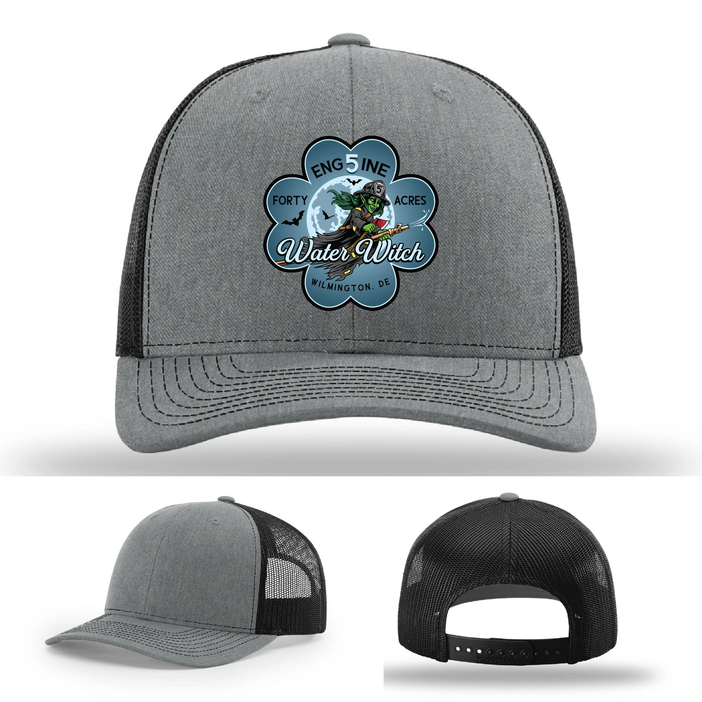 Custom firefighter hat inspired by Water Witch truck