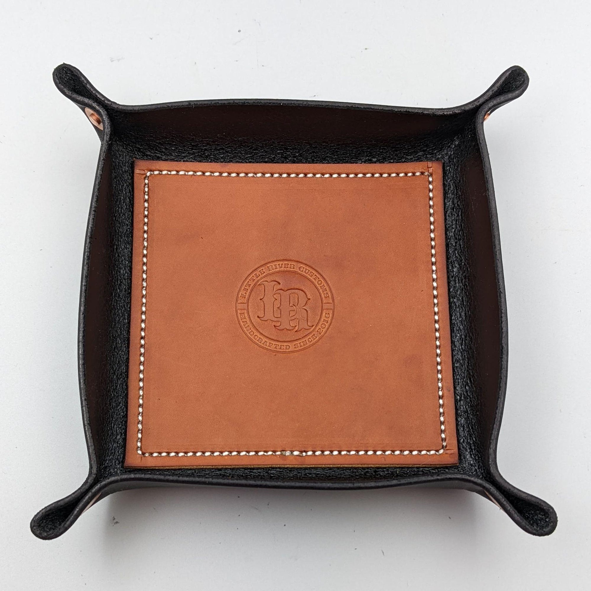 Leather Dump Tray, Leather EDC Tray, Leather Valet Tray, Handmade, EDC tray, dump tray, valet tray