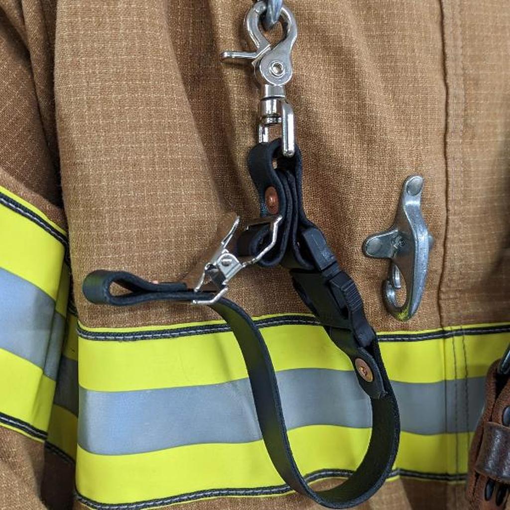 Genuine leather firefighter glove strap, firefighter glove strap, fire gear, firefighters, first responders, firefighter gifts, Leather glove strap, Glove holder, Handmade glove holder, leather glove holder